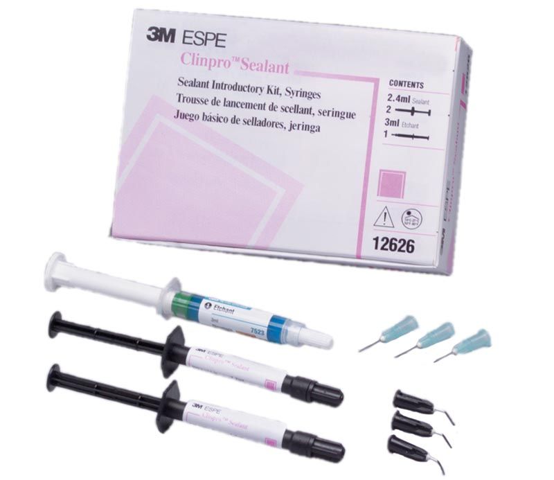 Hexa Dental Pit & Fissure Sealant Kit – 4 Syringes + 20 Tips, Opaque Formula