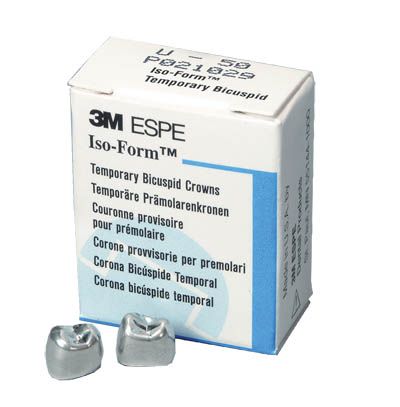 3M ESPE L71 Iso-Form Temporäre Metallkrone – Für Unteren Linken Backenzahn, 5 Stück/Box