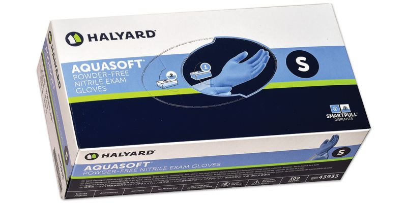 Halyard Aquasoft Gloves CASE Of 2500 X-LARGE Halyard AQUASOFT